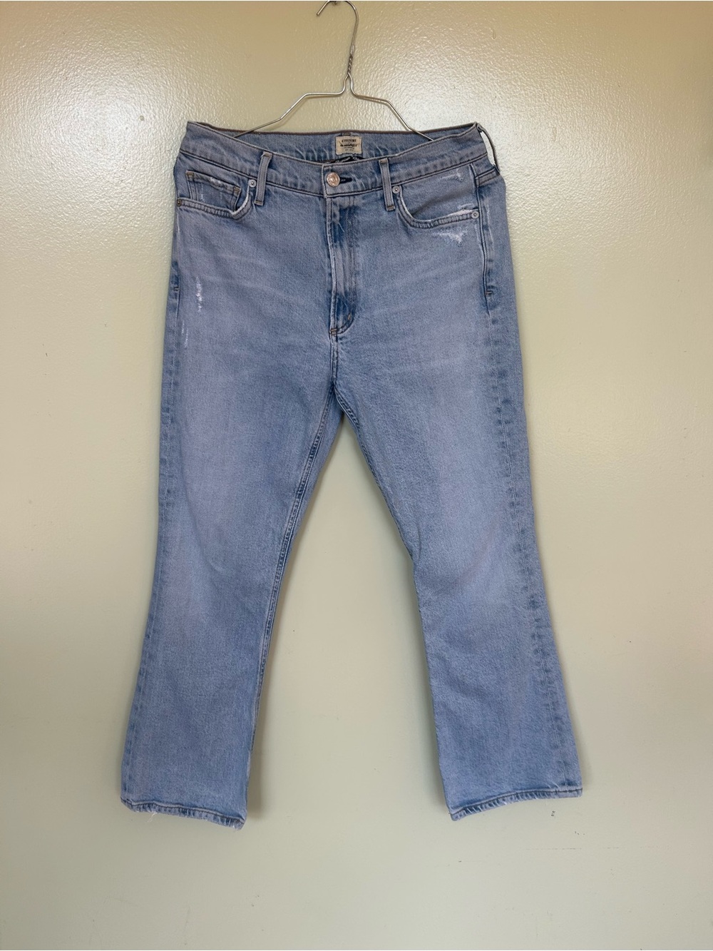 Citizens Of Humanity Demy Cropped Light Blue Women's Straight Jeans